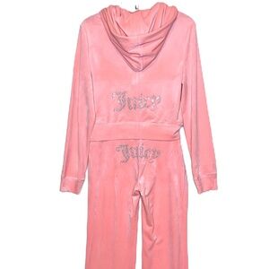 NWT Juicy Couture Velour Tracksuit Set hoodie and pants size M